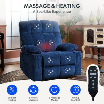 XL5 Dual OKIN Power Lift Recliner With Massage And Heat