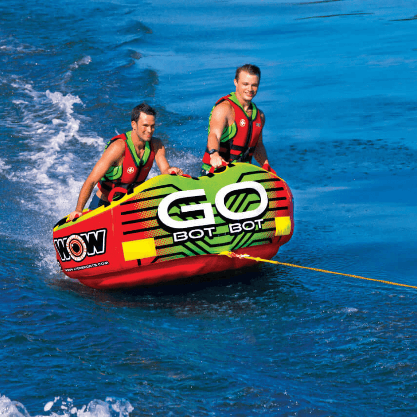 WOW Watersports Go Bot Towable, 1 to 2 Riders, Front and Back Tow