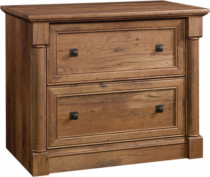 2 Drawer Palladia Filing Cabinet In Vintage Oak Finish For Home Office