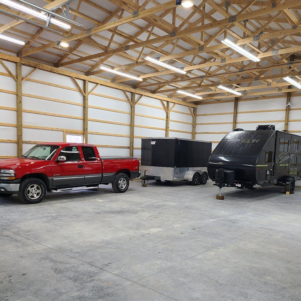 8Ft 110W Slim LED Shop Lights, 4-Pack, Energy Efficient