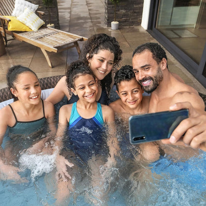 7 Person Round Inflatable Hot Tub With 180 Jets Spa