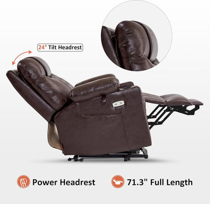 Small Size Power Lift Recliner Chair With Massage Dual Heating
