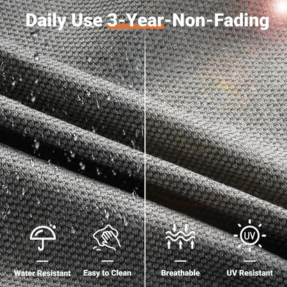 5 Piece Outdoor Patio Set With Swivel Chairs All Weather