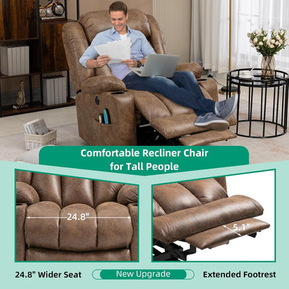 Tall Man Lift Recliner With Massage For Extended Comfort