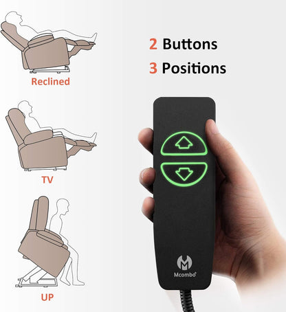 Beige Large Power Lift Recliner Chair With Massage And Heat