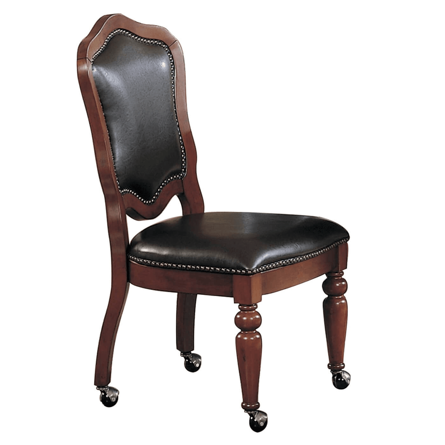 Bellagio Distressed Brown Cherry Wood Game Room And Dining Chairs With