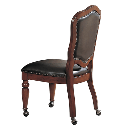 Bellagio Distressed Brown Cherry Wood Game Room And Dining Chairs With
