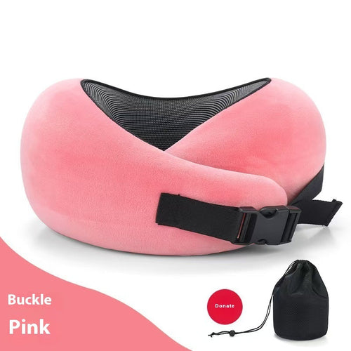 Soft Memory Foam Travel Neck Pillow U Shape Adjustable Support