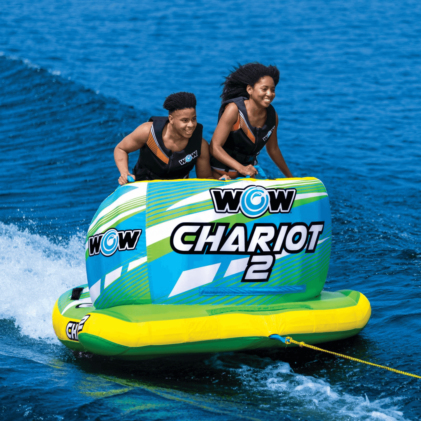 WOW Watersports Chariot 2-Person Towable w Front and Back Tow Points