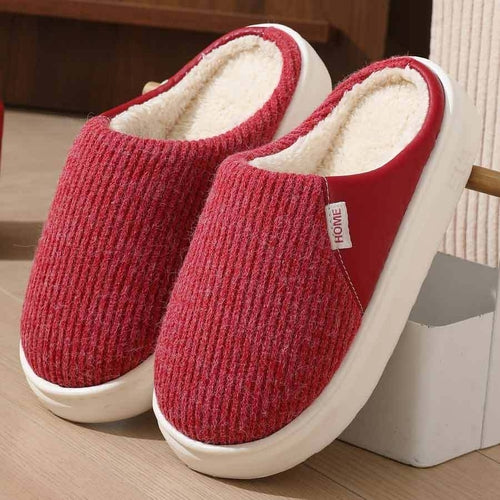 Winter Warm Plush Home Slippers Lightweight Thick Bottom Silent