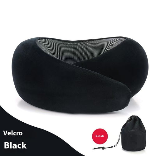Soft Memory Foam Travel Neck Pillow U Shape Adjustable Support
