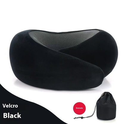 Soft Memory Foam Travel Neck Pillow U Shape Adjustable Support