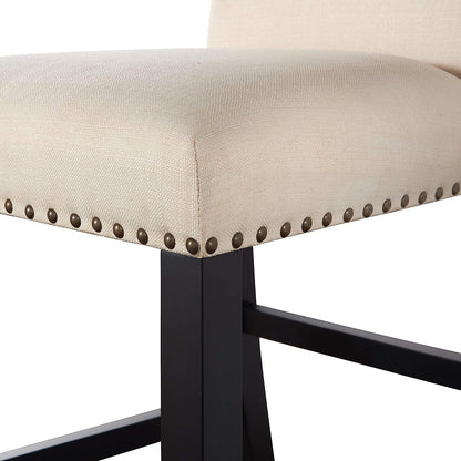 5-Piece Counter Height Dining Table Set Faux Marble Top