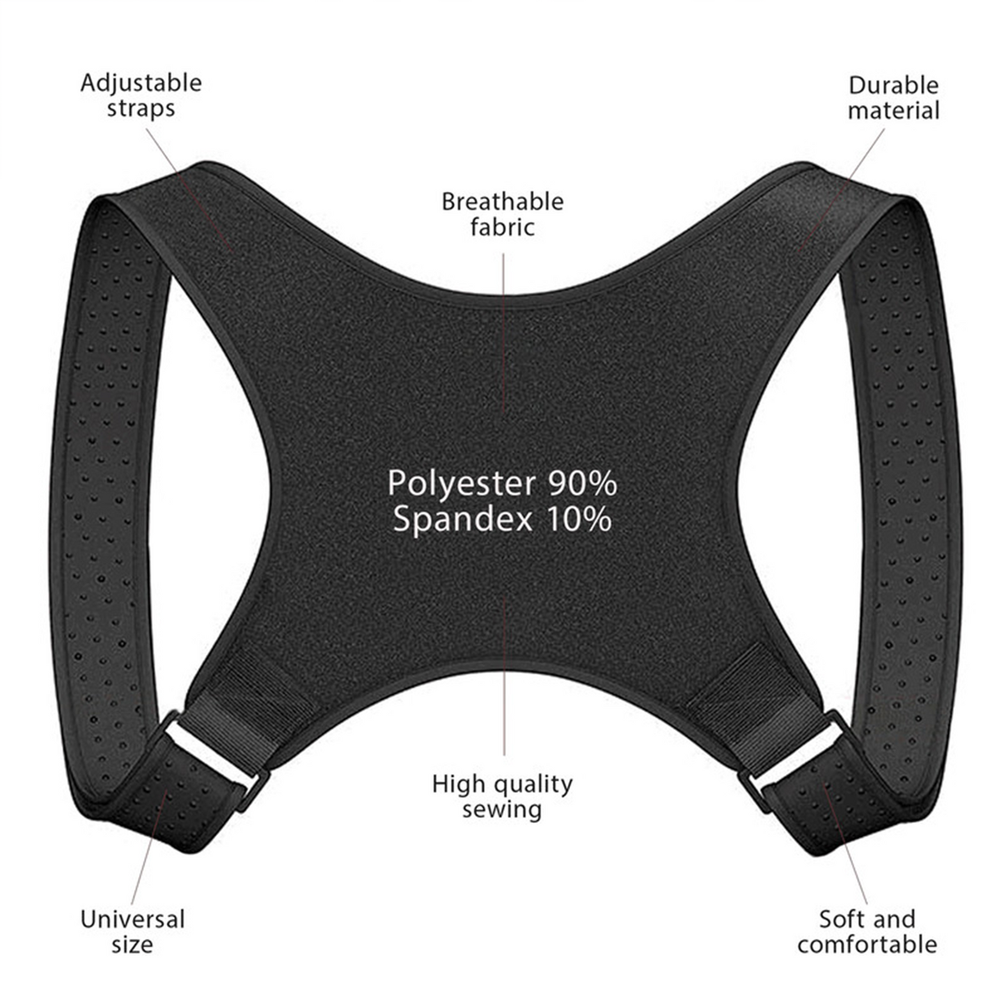 Adjustable Posture Corrector Back Shoulder Support Correct Brace Belt