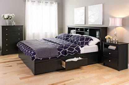 Sonoma Modern 5 Drawer Black Dresser Chest For Bedroom
