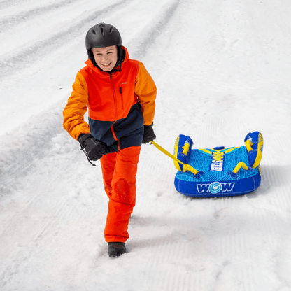 WOW Watersports SnowSteer Snow Sled with Lying Position for Easy