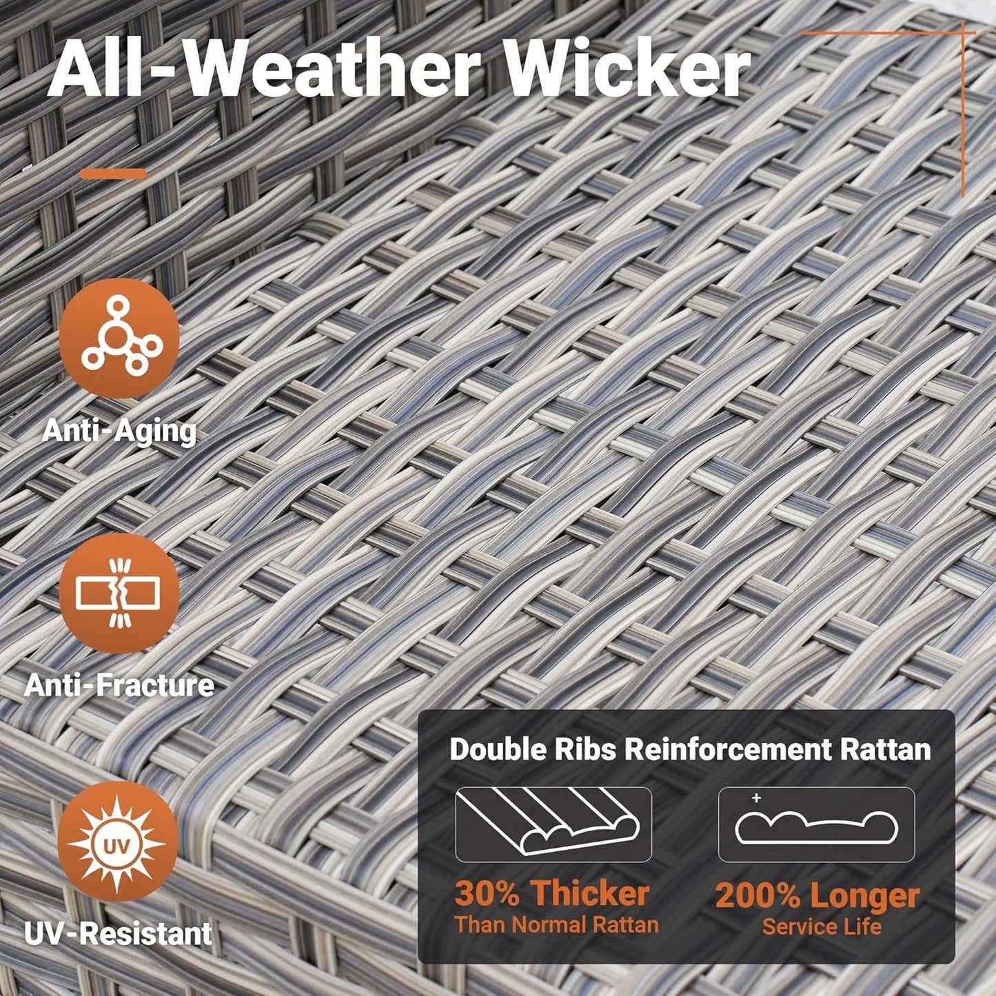5 Piece Outdoor Patio Set With Swivel Chairs All Weather