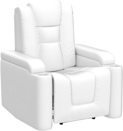 White Power Recliner Chair Set Of 2 With USB Ports