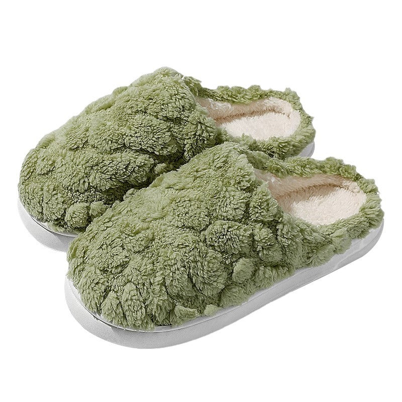Home Fuzzy Slipper Unisex Cartoon Winter Plush Slipper Anti-Skid Soft