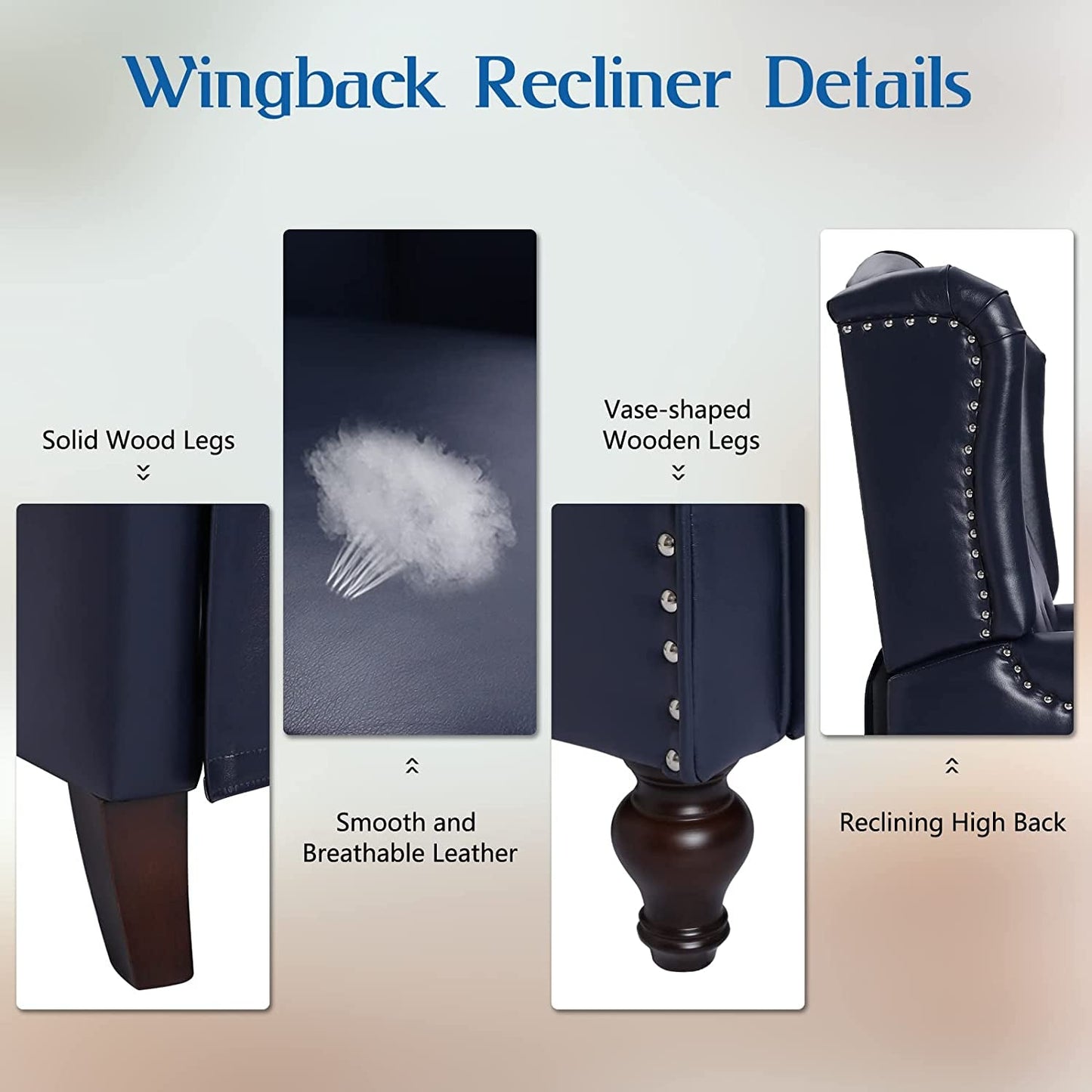 Wingback Massage Recliner Chair With Heat And Comfort