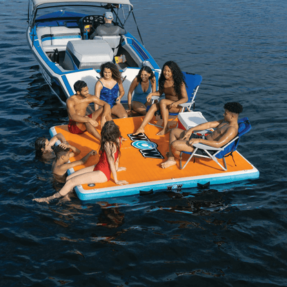 WOW Watersports Drop Stitch Vacation Station Dock w Deckpad