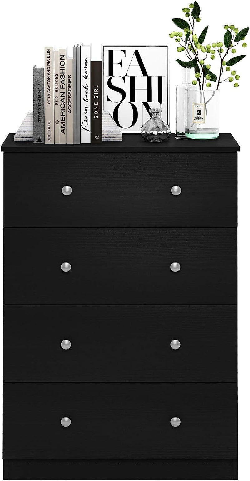 4 Drawer Dresser With 4 Tier Storage For Bedroom Use