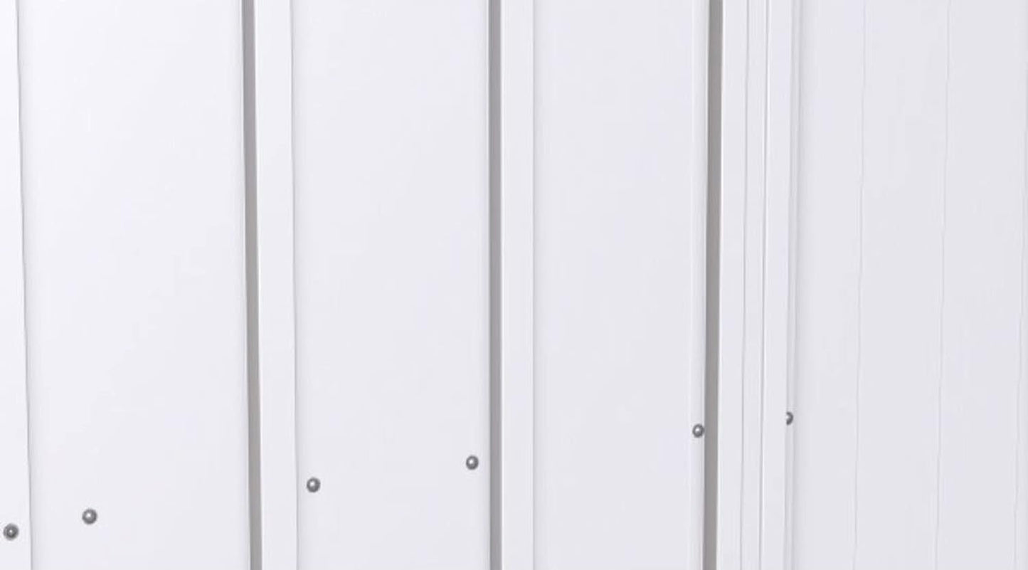 Steel Storage Shed 6x5 Flute Grey Outdoor Garden Shed