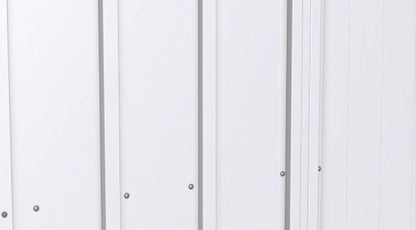 Steel Storage Shed 6x5 Flute Grey Outdoor Garden Shed