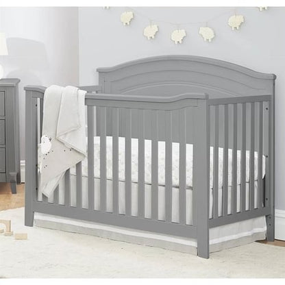 SF Home Solid Wood Convertible Crib in Grey - Toddler Bed Sold