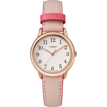 Timex TW2R62800 Women's 30mm Easy Reader Pink Leather Strap Watch