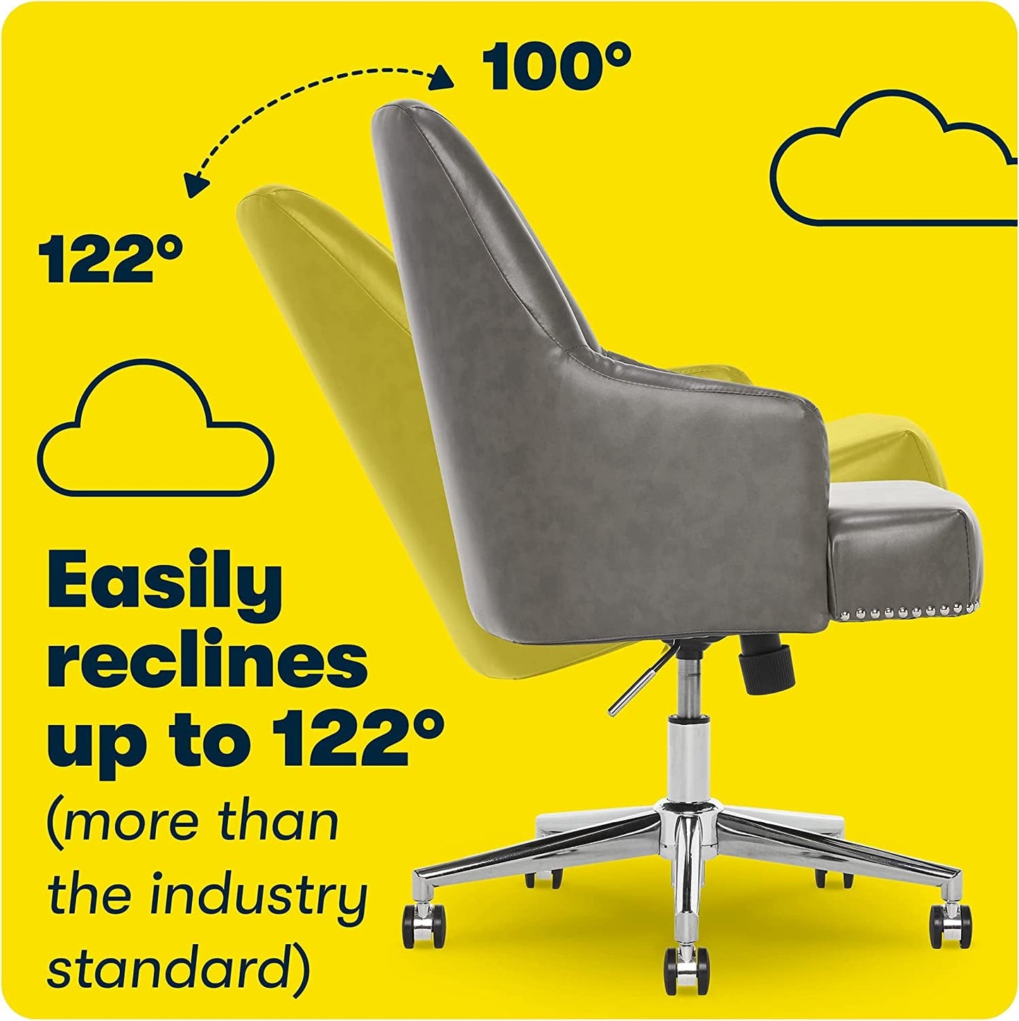 Memory Foam Office Chair With Adjustable Height For Desk