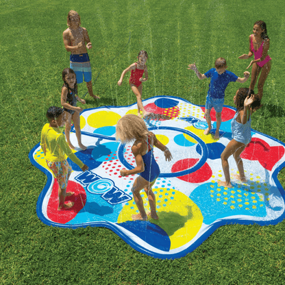 WOW Watersports 12ft Dots Spray Pad with Inflatable Edge Rim to Retain