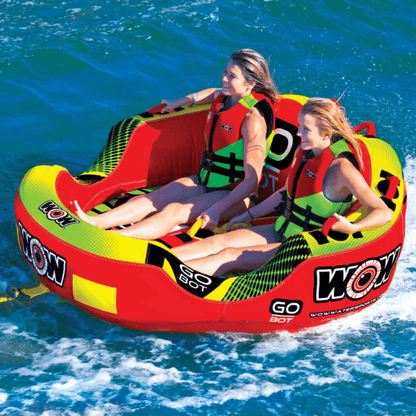 WOW Watersports Go Bot Towable, 1 to 2 Riders, Front and Back Tow