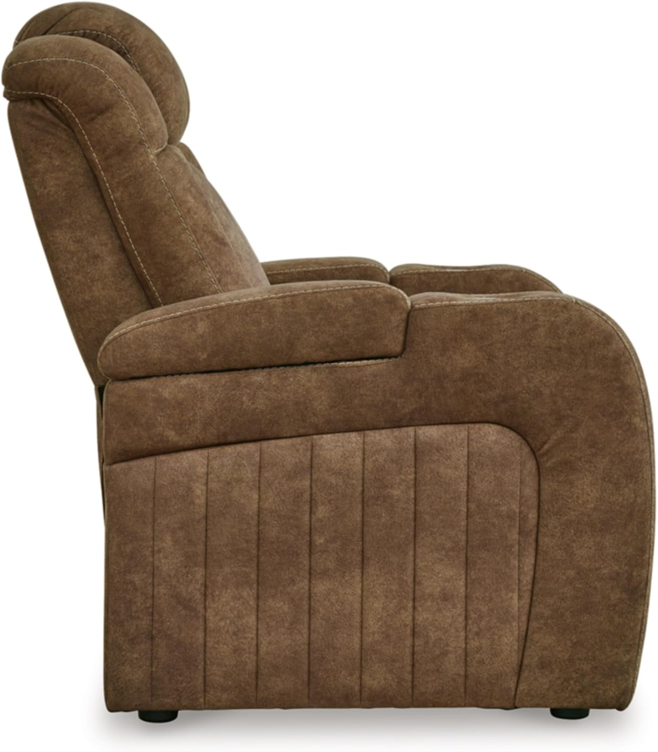Wolfridge Dark Brown Power Recliner With USB Ports