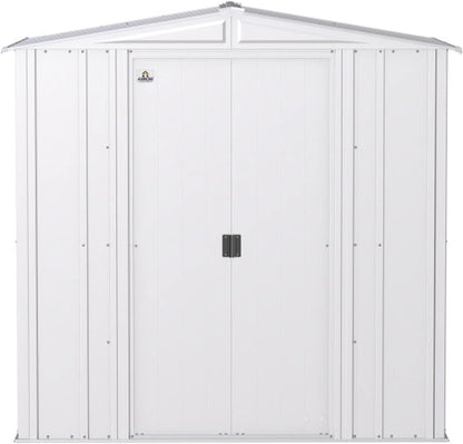 Steel Storage Shed 6x5 Flute Grey Outdoor Garden Shed