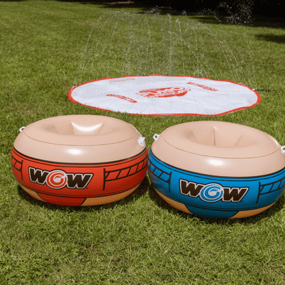 WOW Watersports 10ft Sumo Wrestling Spray Pad with 2 Sumo