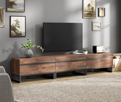 3 In 1 Modern TV Stand For TVs Up To 110 Inches With Storage Cabinets