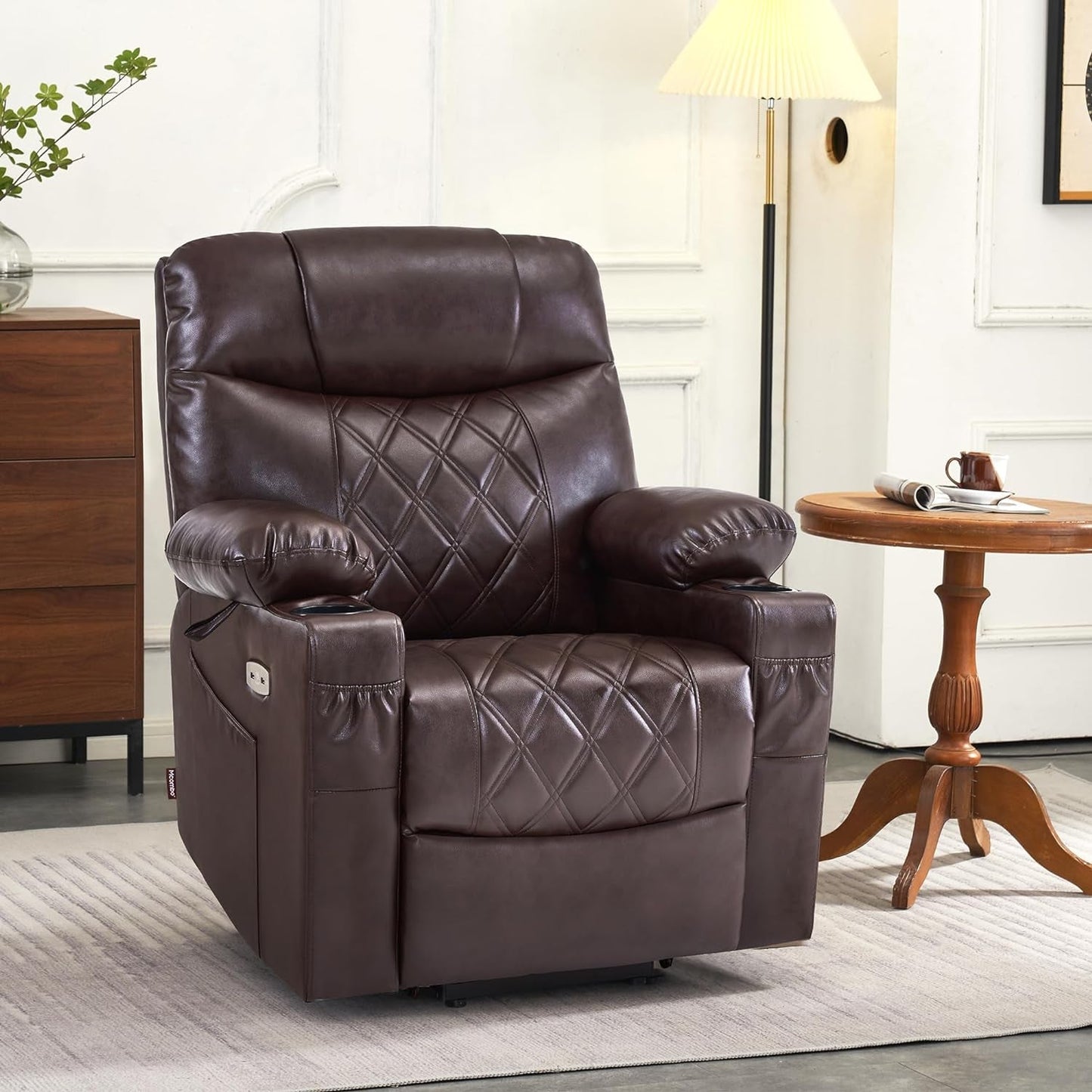 Small Size Power Lift Recliner Chair With Massage Dual Heating