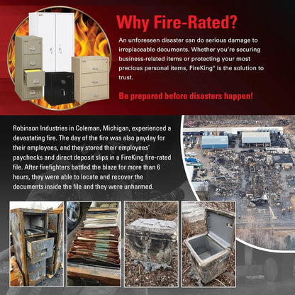 Black 2 Drawer Fire Safe Legal Letter File Cabinet