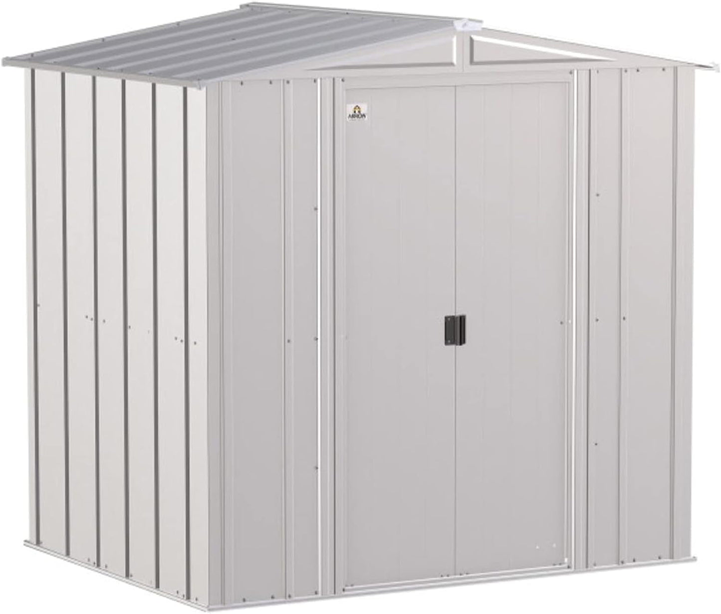 Steel Storage Shed 6x5 Flute Grey Outdoor Garden Shed