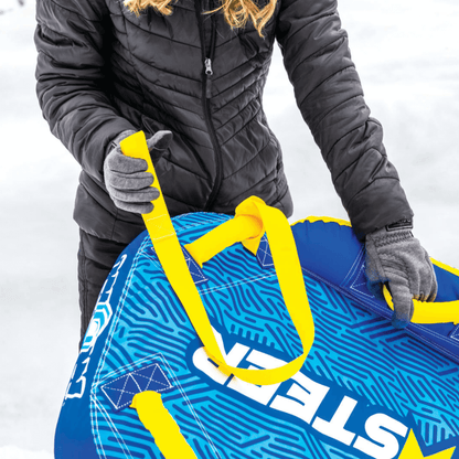 WOW Watersports SnowSteer Snow Sled with Lying Position for Easy