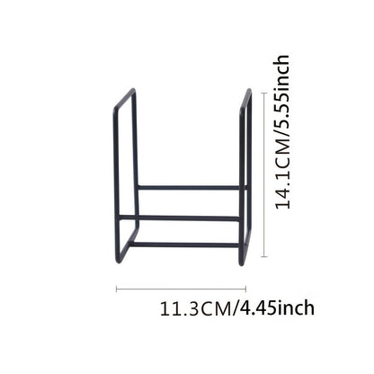 3pcs Metal Plate Rack Storage Box - Vertical Rack Holder for Kitchen