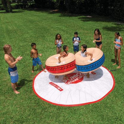 WOW Watersports 10ft Sumo Wrestling Spray Pad with 2 Sumo