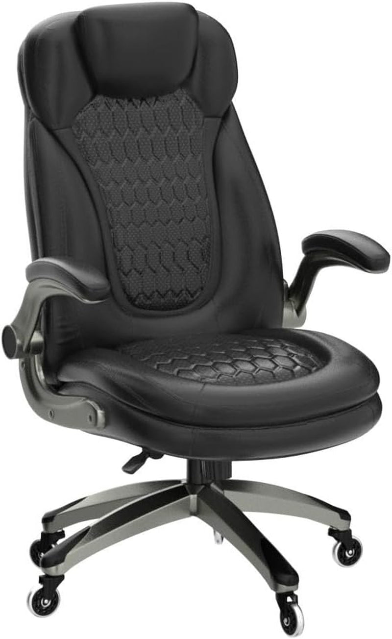 Ergonomic High Back Leather Office Chair For Home Use
