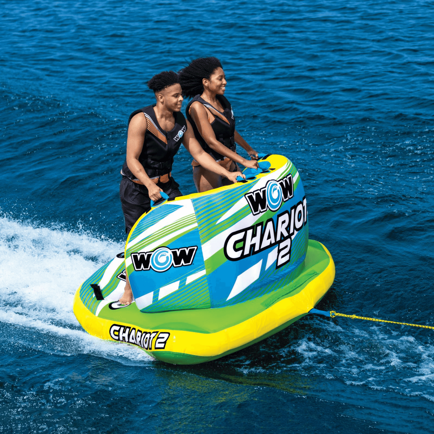 WOW Watersports Chariot 2-Person Towable w Front and Back Tow Points