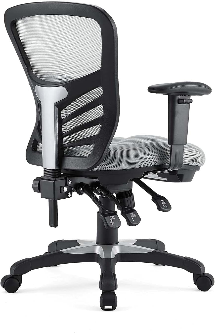 Ergonomic Gray Mesh Office Chair For All Day Comfort