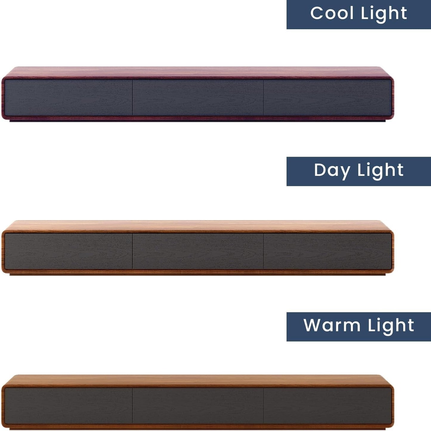 78.74 Inch Modern TV Stand With 4 Drawers Black Walnut