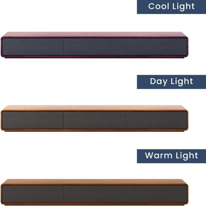 78.74 Inch Modern TV Stand With 4 Drawers Black Walnut