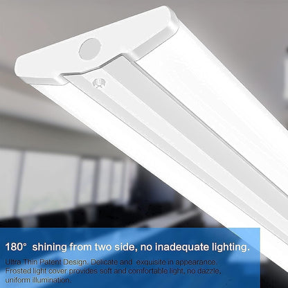 8Ft 110W Slim LED Shop Lights, 4-Pack, Energy Efficient
