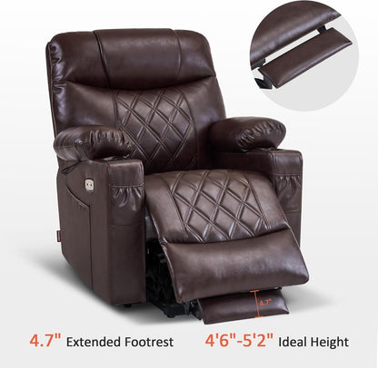 Small Size Power Lift Recliner Chair With Massage Dual Heating